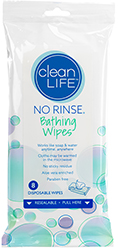 No Rinse Bathing Wipes